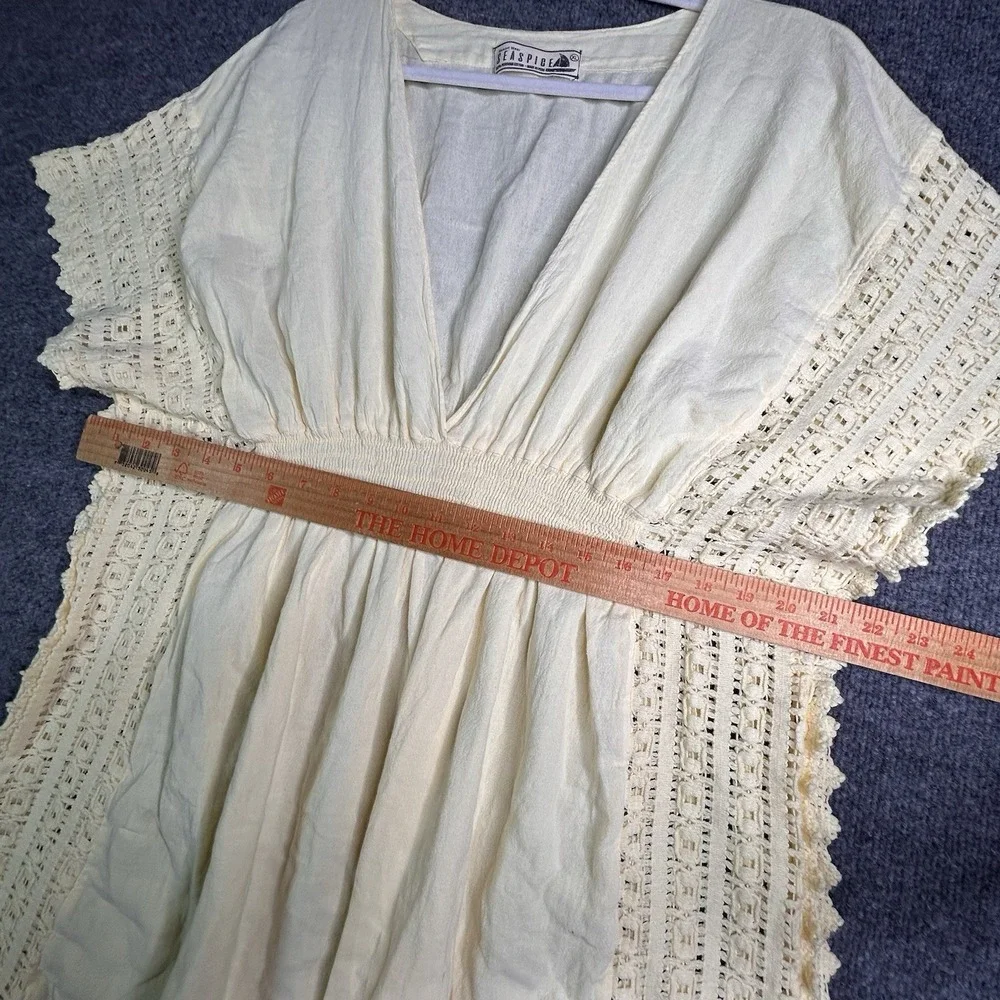 Seaspice Resort Wear Cover‎ Up Top Beach Size Xl Yellow Bohemian